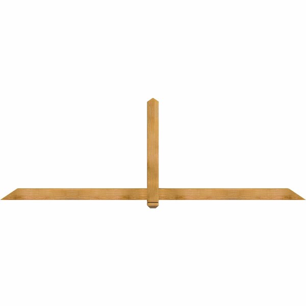 Ekena Millwork Eugene Rough Sawn Timber Gable Bracket, Western Red Cedar, 108"W x 36"H x 4"D x 4"F, 8/12 Pitch GBW108X36X0404EUG00RWR - main